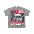 FIRST ROW Burning Flames Cropped Graphic T-Shirt ¡ª hero
