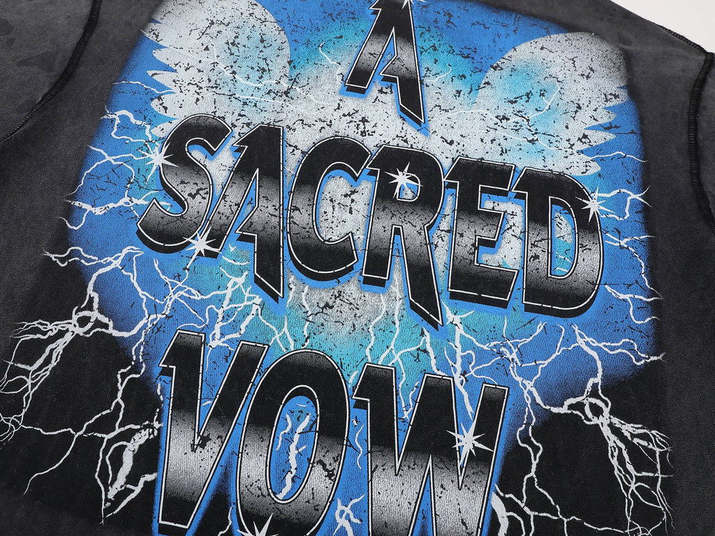 FIRST ROW A Sacred Vow Wing Graphic T-Shirt ¡ª detail