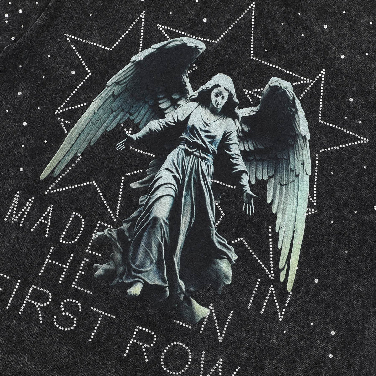 FIRST ROW Made in Heaven Angel Graphic Cropped T-Shirt ¡ª detail