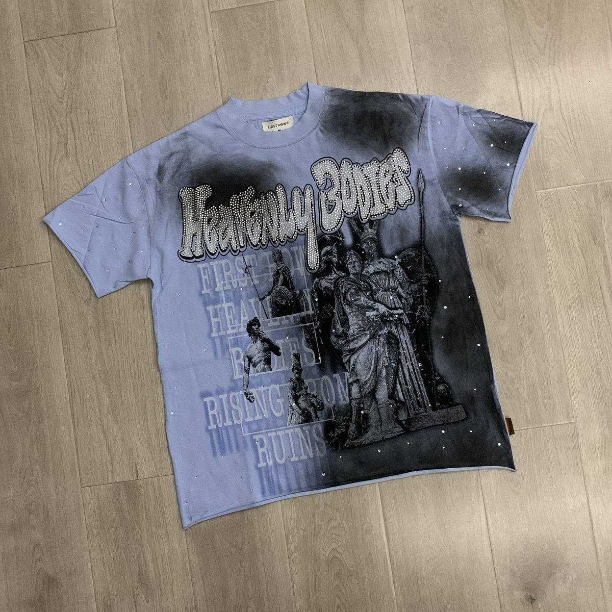 FIRST ROW Heavenly Bodies Rhinestone-Look Graphic T-Shirt ¡ª front