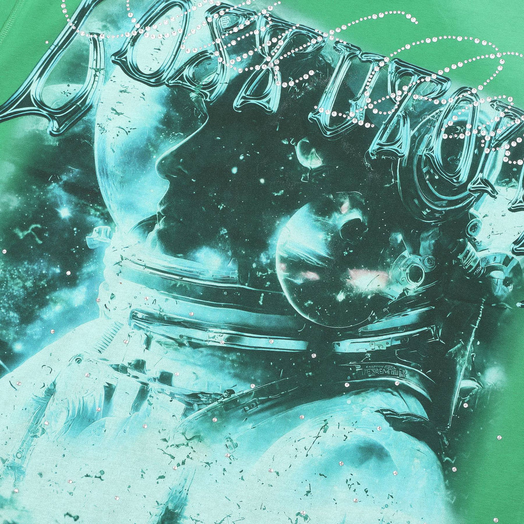 FIRST ROW Lost Utopia Universe Astronaut Cropped T-Shirt ¡ª detail