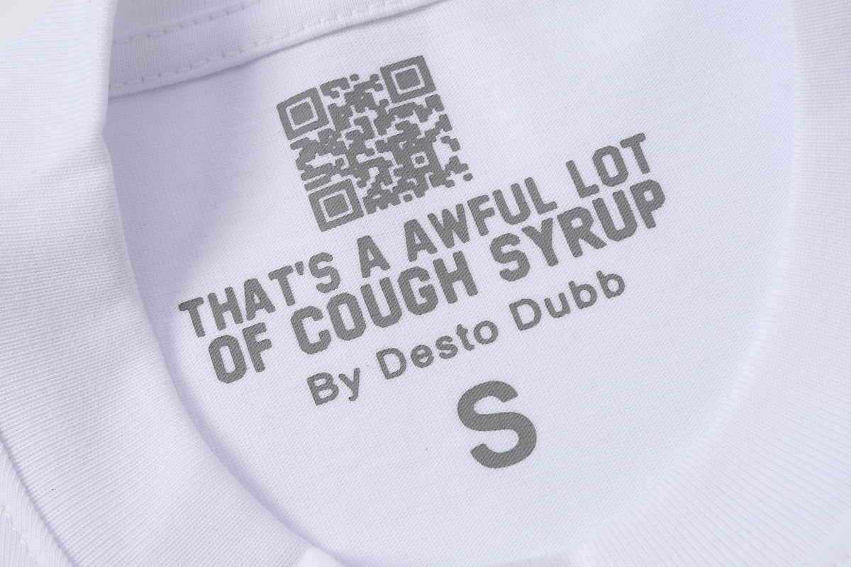 THAT'S A AWFUL LOT OF COUGH SYRUP Eiffel Tower Graphic T-Shirt ¡ª neck_label