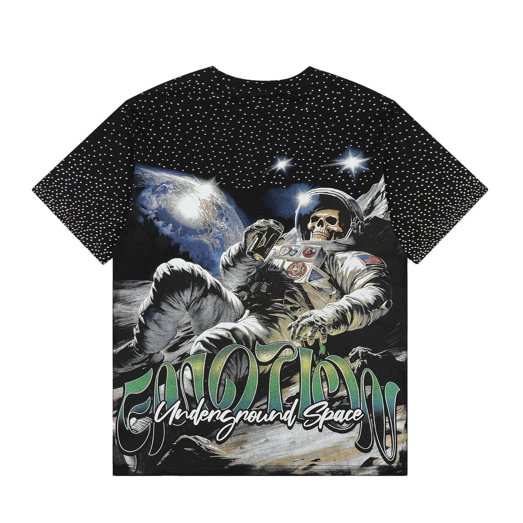 MIXED EMOTION Astronaut Skull Graphic T-Shirt ¡ª back