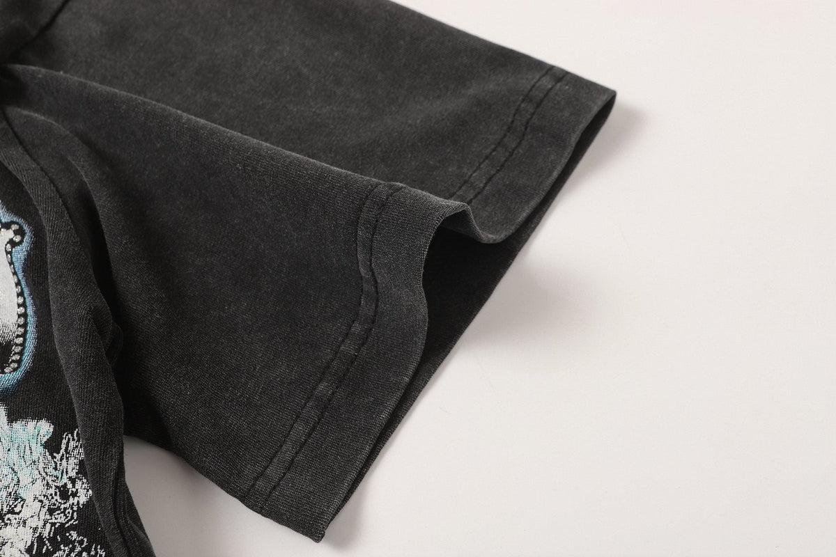 Godspeed Washed Black Rock Graphic T-Shirt ¡ª detail