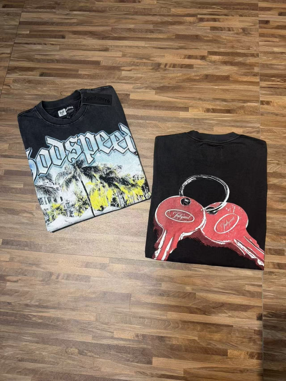 Godspeed Washed Black Rock Graphic T-Shirt ¡ª context