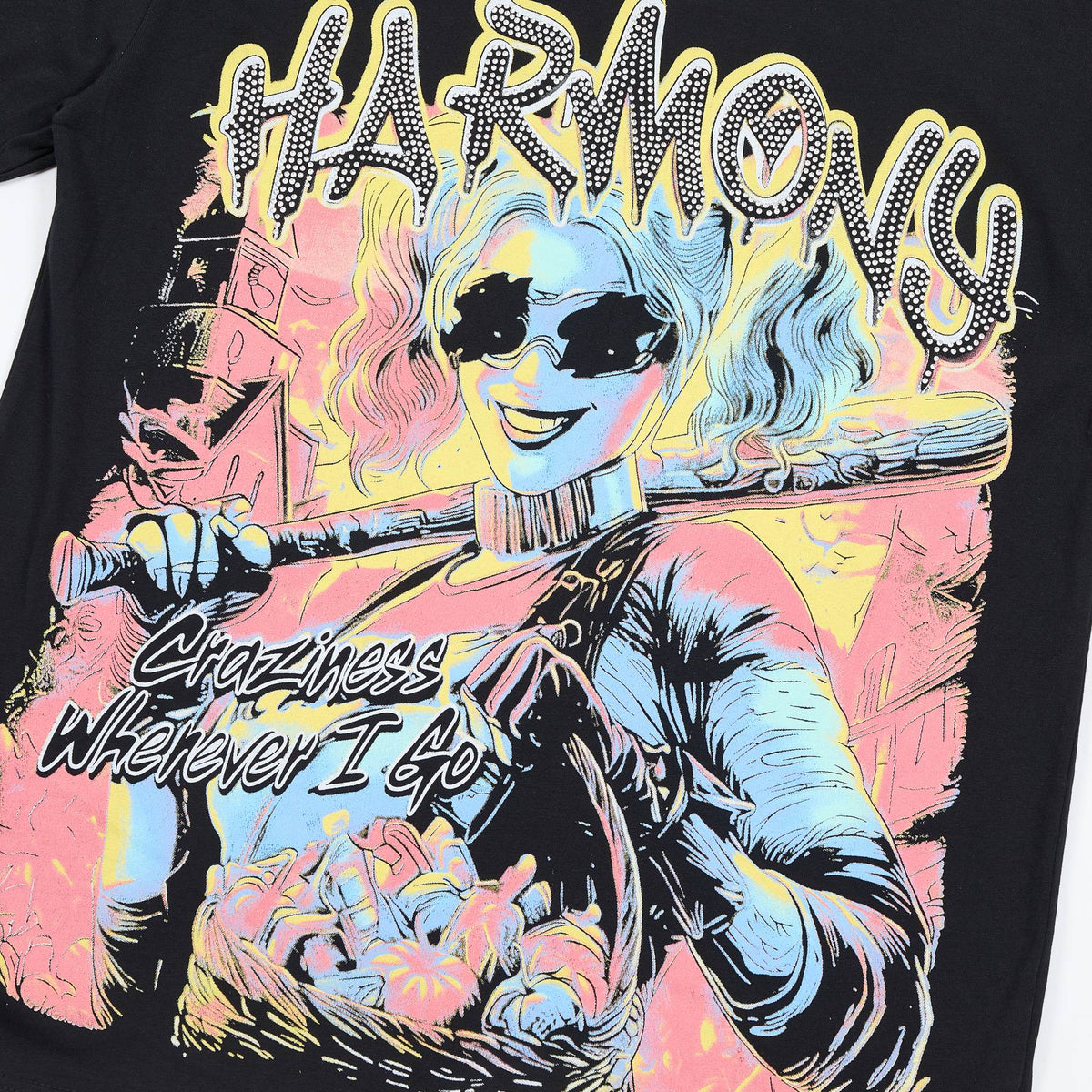 Harmony Craziness Wherever I Go Graphic T-Shirt ¡ª detail