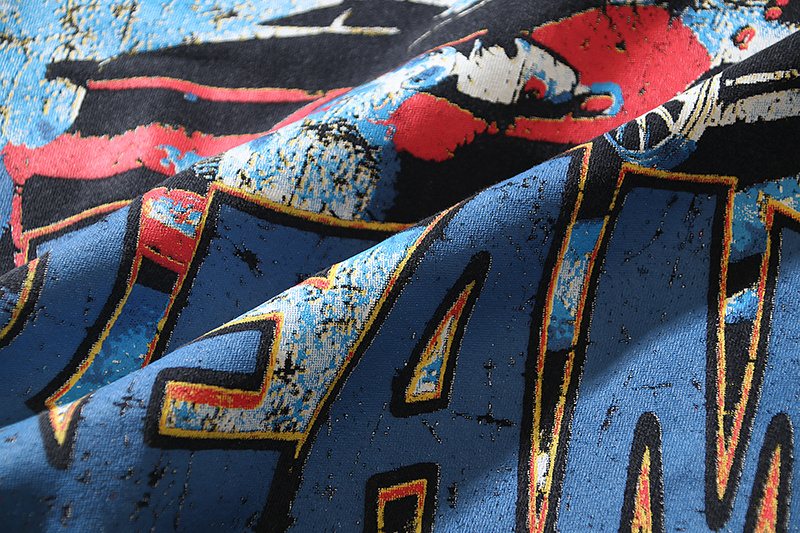 VALE USA Washed Black Car Graphic T-Shirt ¡ª detail