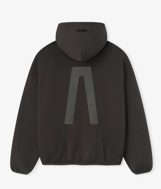 ESSENTIALS Tonal Three-Bar Graphic Pullover Hoodie ¡ª back