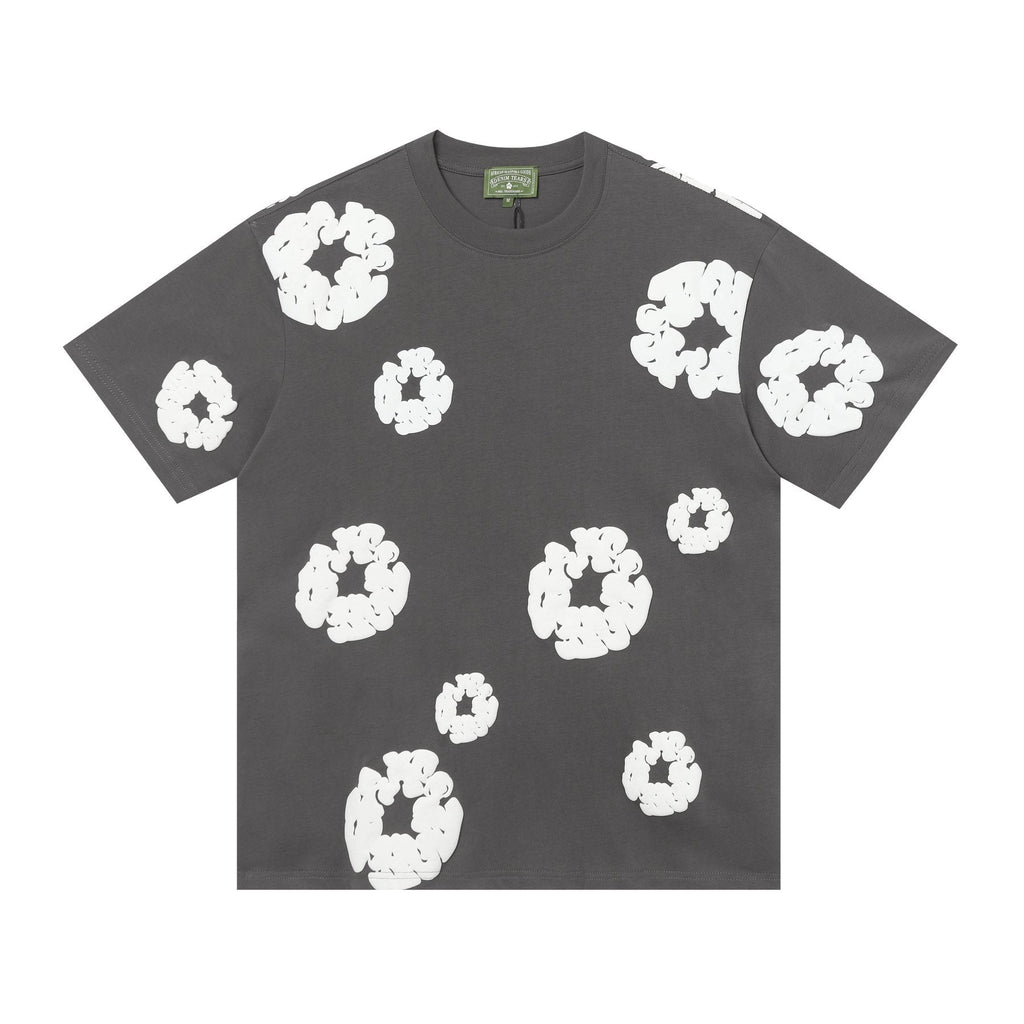 DENIM TEARS All-Over Floral Cloud Graphic T-Shirt ¡ª front