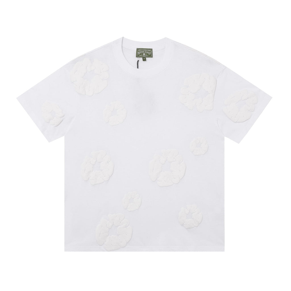 DENIM TEARS All-Over Floral Cloud Graphic T-Shirt ¡ª front
