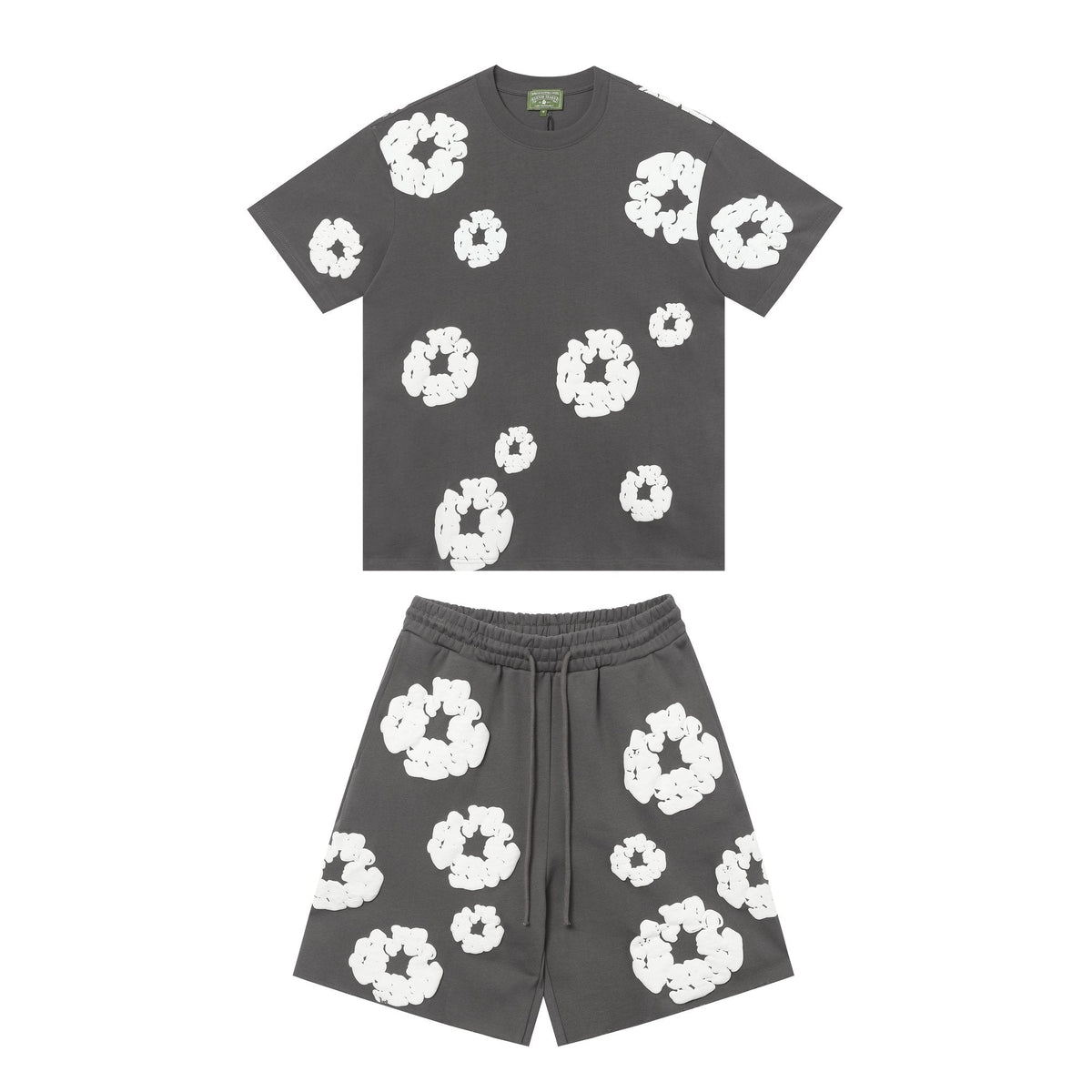 DENIM TEARS All-Over Flower Short-Sleeve Set ¡ª front
