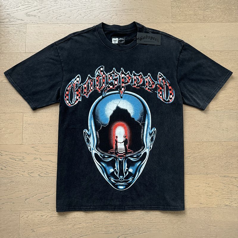 Godspeed Out of Many One Washed Graphic T-Shirt ¡ª hero