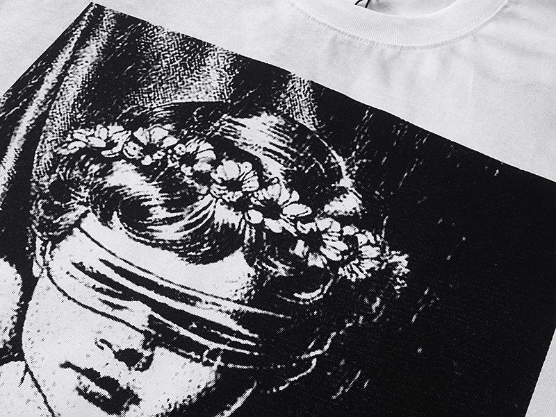 MIXED EMOTION Angel Back-Print Short-Sleeve T-Shirt ¡ª detail