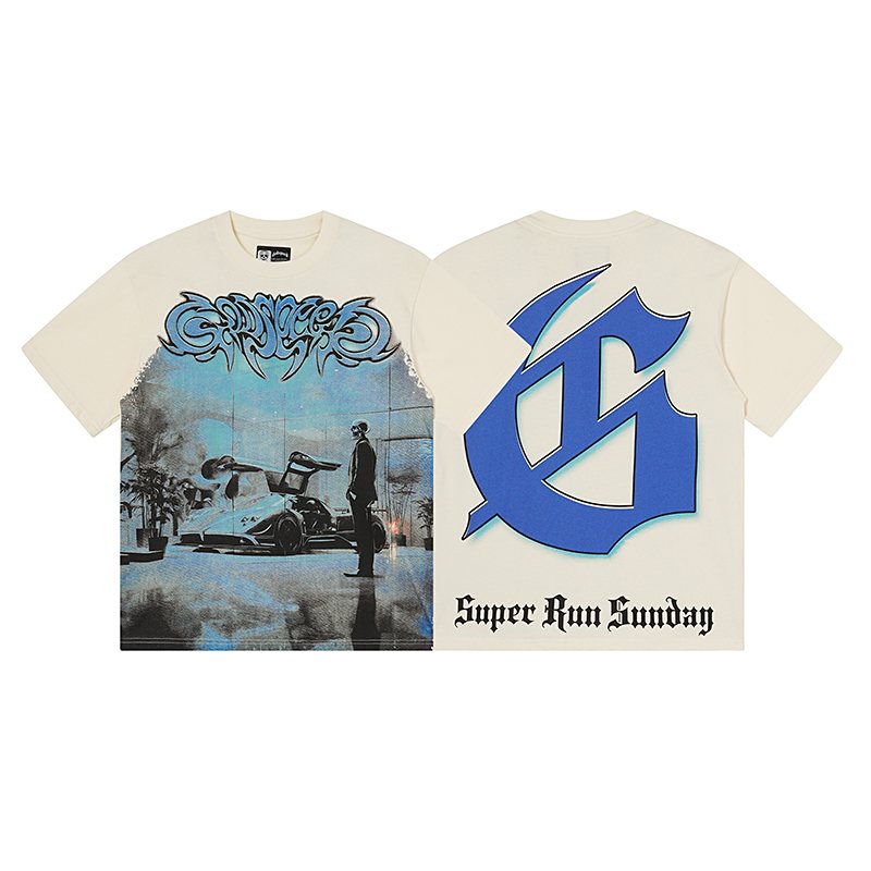 Godspeed Super Run Sunday Graphic Short-Sleeve T-Shirt ¡ª hero