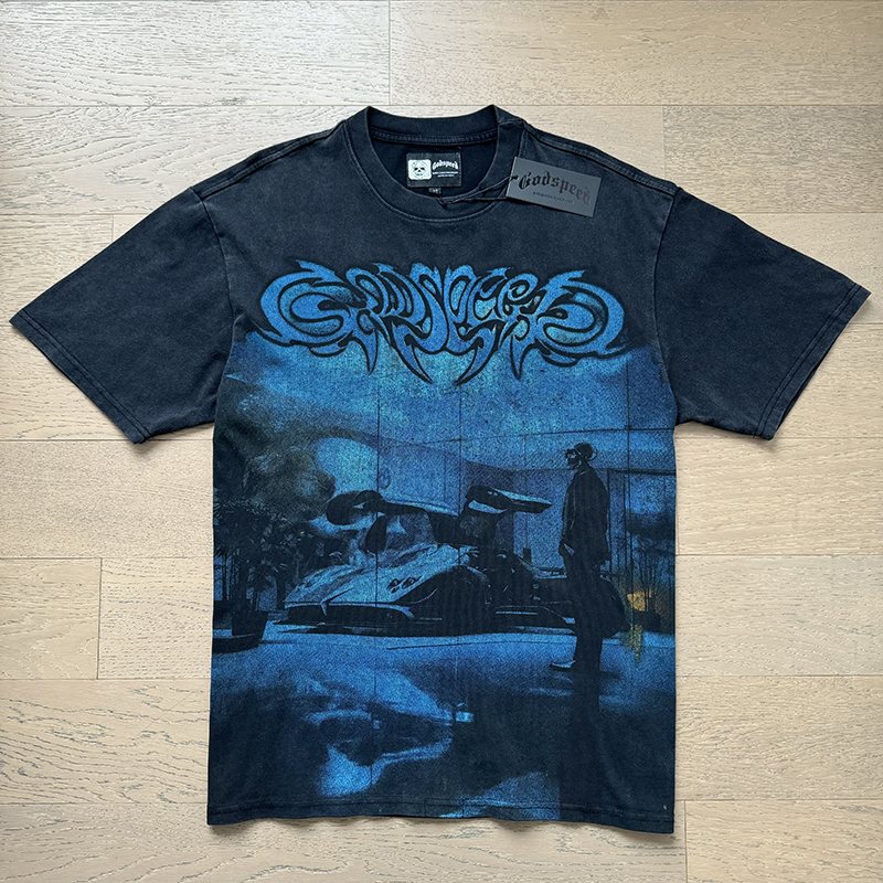 Godspeed Super Run Sunday Graphic T-Shirt ¡ª front