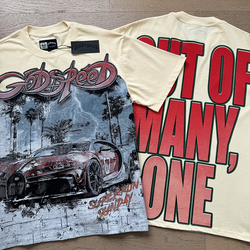 Godspeed Car Graphic Short-Sleeve T-Shirt ¡ª front