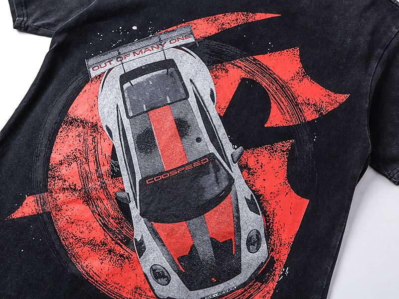 Godspeed Race Car Graphic Short-Sleeve T-Shirt ¡ª detail