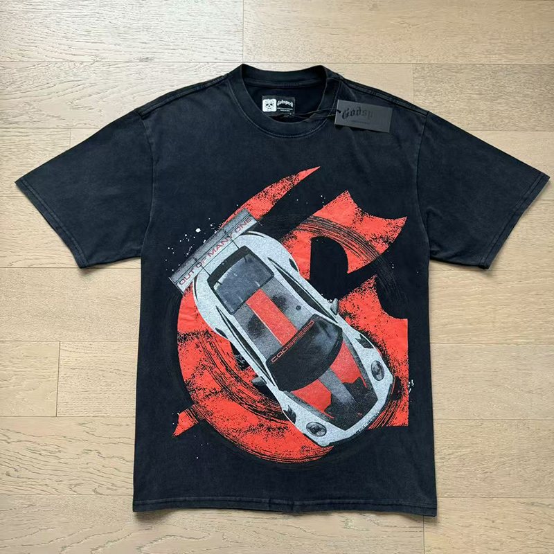 Godspeed Race Car Graphic Short-Sleeve T-Shirt ¡ª front
