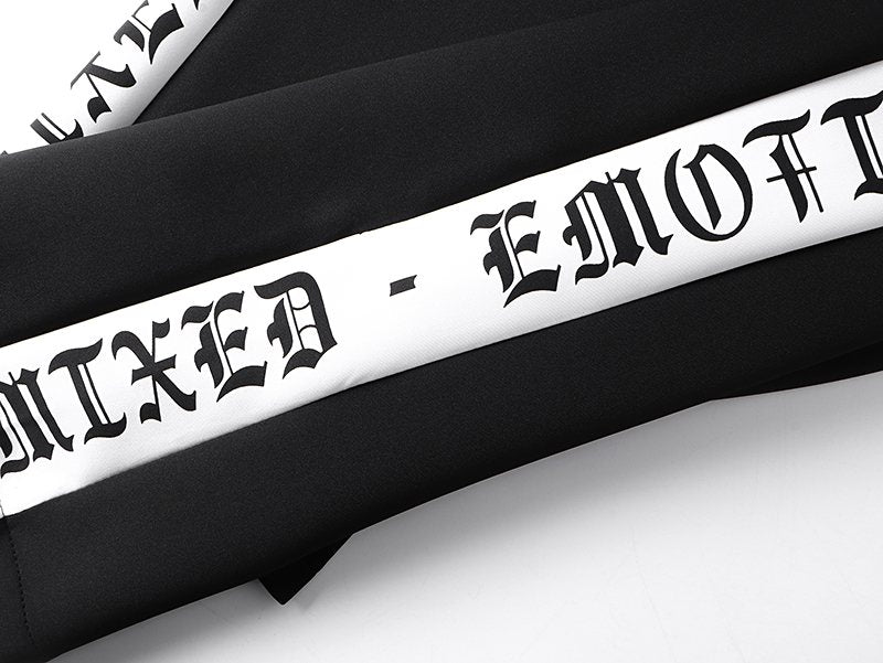 MIXED EMOTION Side-Tape Track Pants ¡ª detail