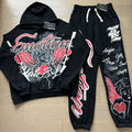 MIXED EMOTION Graffiti Graphic Hoodie & Jogger Matching Set ¡ª hero