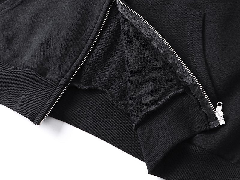 MIXED EMOTION Back Graphic Zip Hoodie ¡ª detail