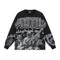 MIXED EMOTION Black All-Over Graphic Long-Sleeve T-Shirt ¡ª hero