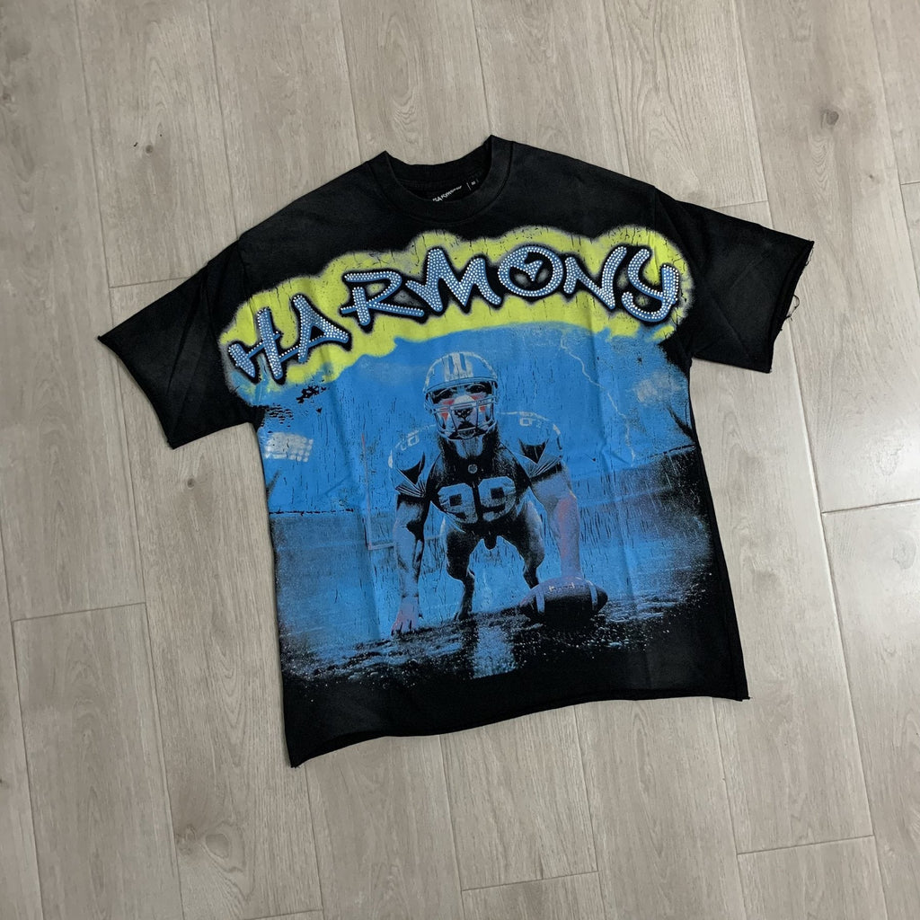 HARMONY Football Graphic Short-Sleeve T-Shirt ¡ª front