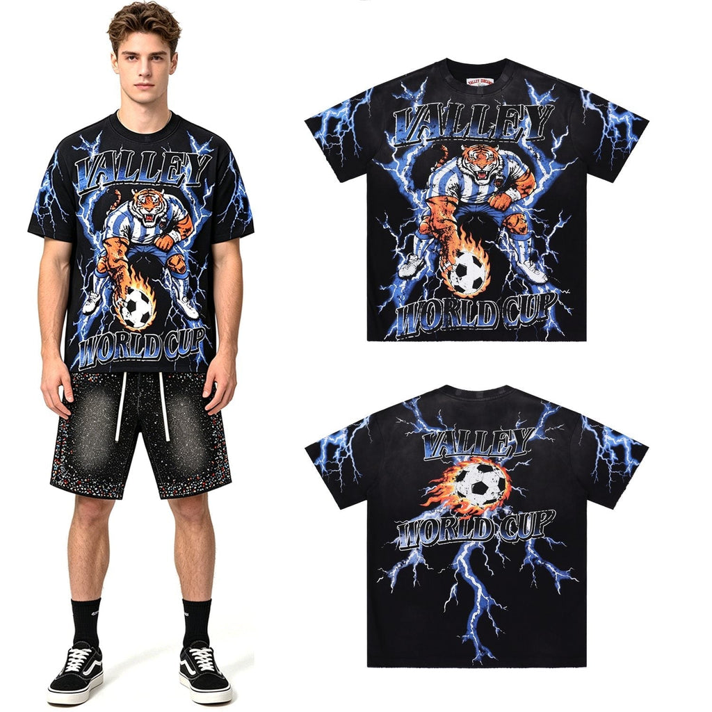Valley Dreams World Cup Tiger Soccer Graphic T-Shirt ¡ª context