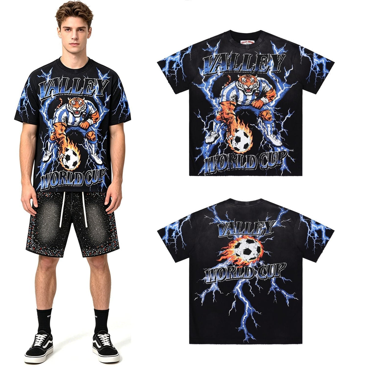 Valley Dreams World Cup Tiger Soccer Graphic T-Shirt ¡ª context