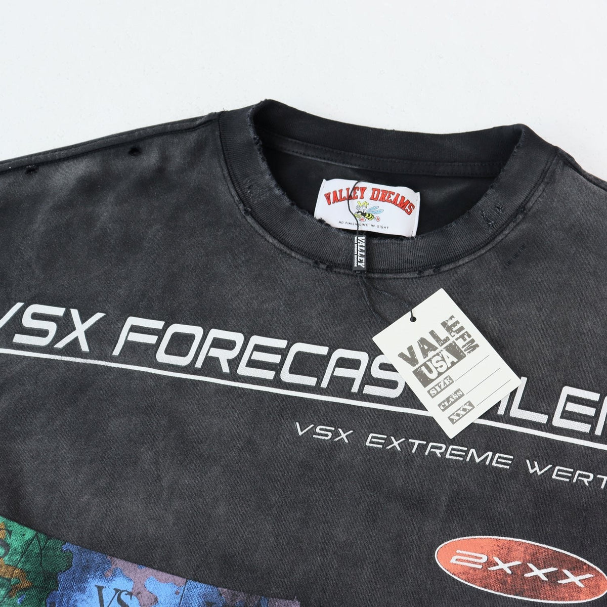 Valley Dreams VSX Forecast Alert Map Graphic T-Shirt ¡ª hang_tag