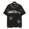 HELISTAR Distressed Silver Graphic T-Shirt ¡ª front