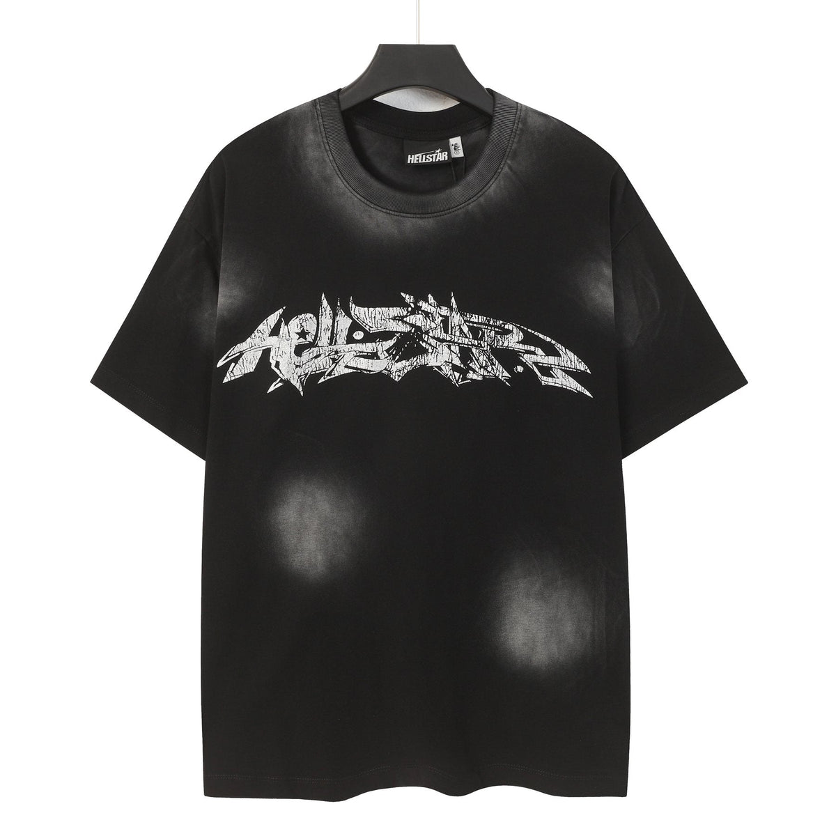 HELISTAR Distressed Silver Graphic T-Shirt ¡ª front