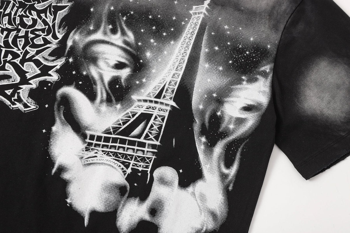 HEISTAR Eiffel Tower Graphic Short-Sleeve T-Shirt ¡ª detail