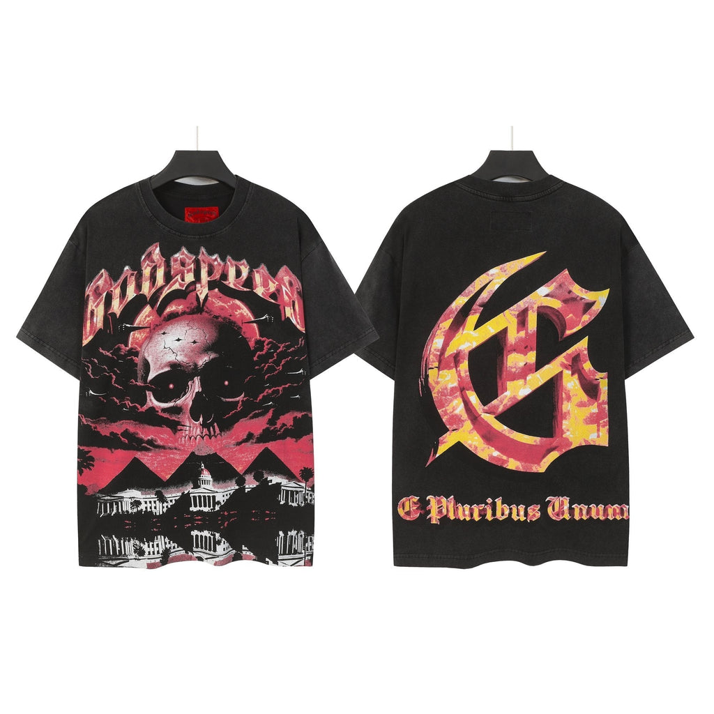 Godspeed E Pluribus Unum Skull Graphic T-Shirt ¡ª hero