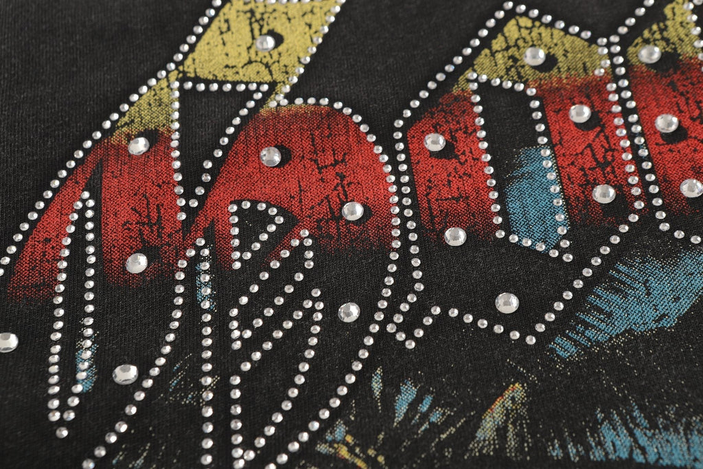 Godspeed Car & Building Graphic Studded-Sleeve T-Shirt ¡ª detail