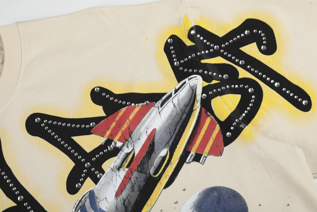 VALE USA Rocket Space Graphic T-Shirt ¡ª detail