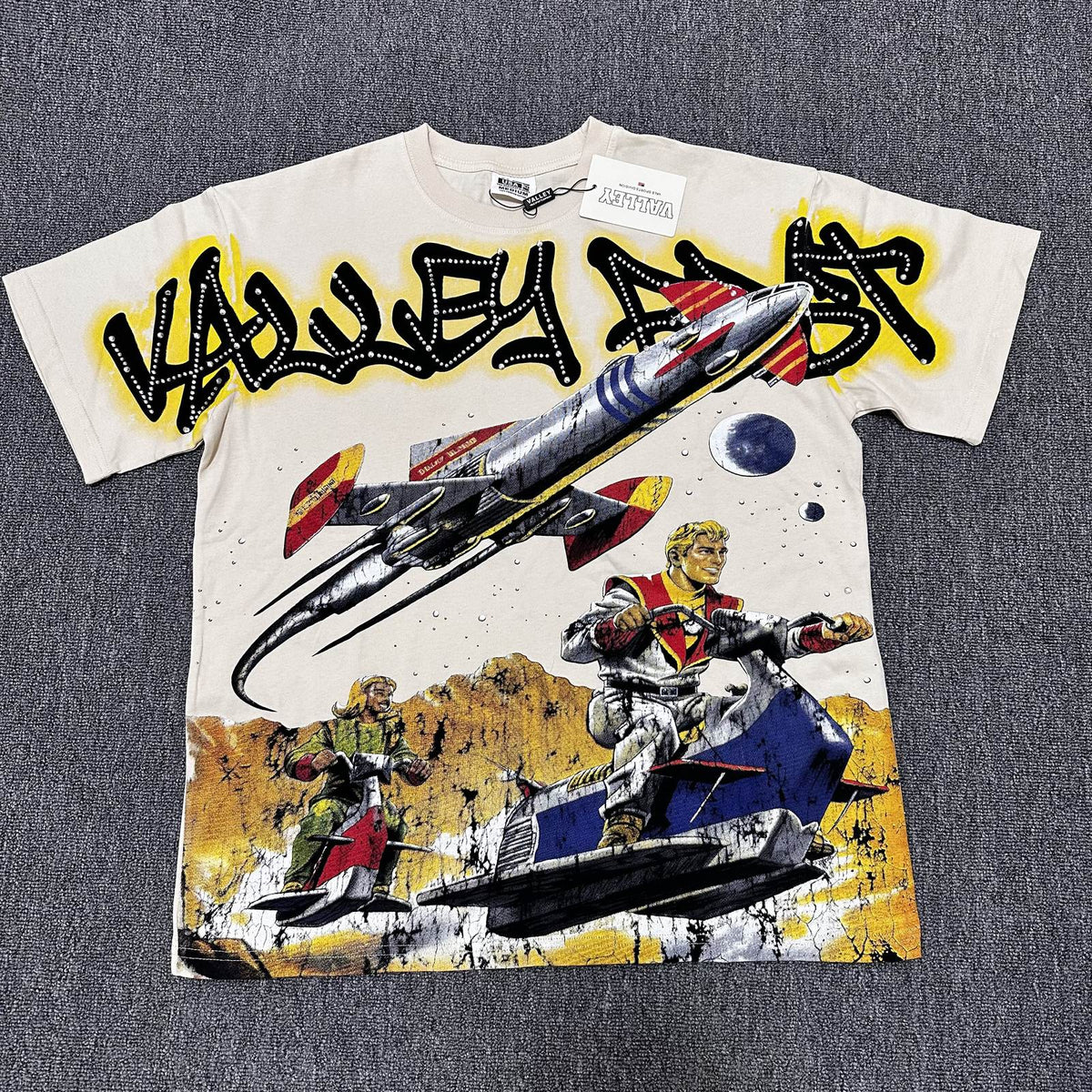 VALE USA Rocket Space Graphic T-Shirt ¡ª front