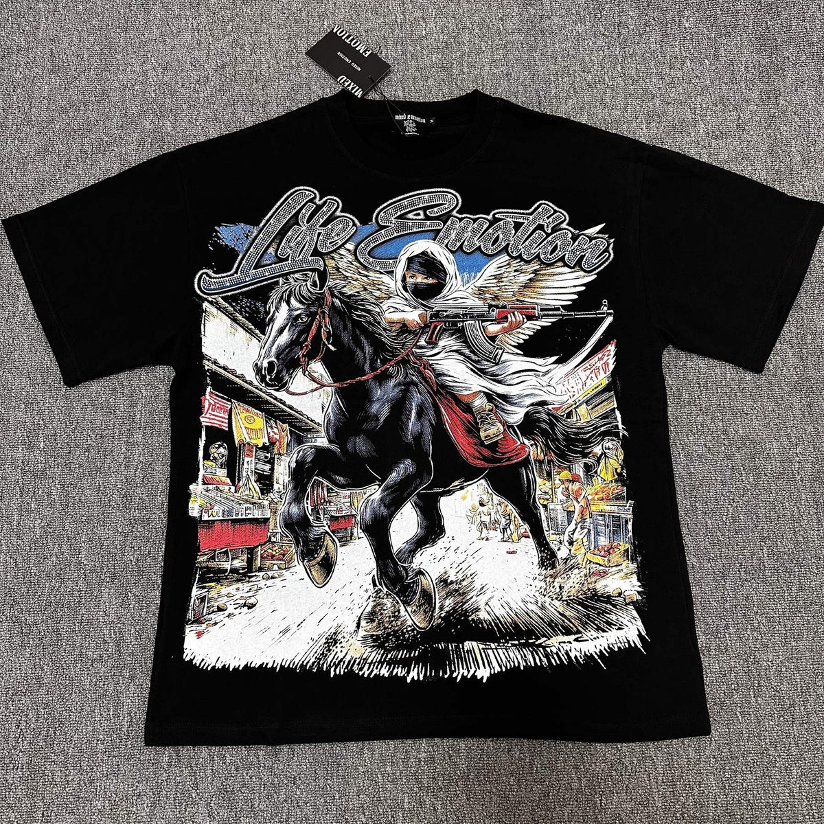 Mixed Emotion Western Graphic T-Shirt ¡ª hero