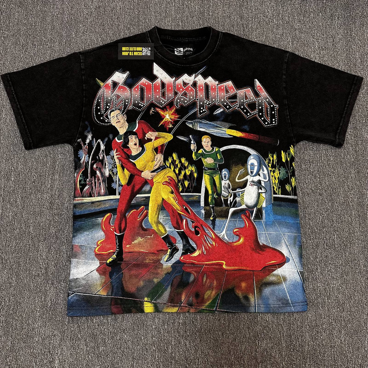 Godspeed Washed Black Graphic Short-Sleeve T-Shirt ¡ª hero