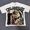 Life Hustlere Cream Front & Back Graphic T-Shirt ¡ª hero