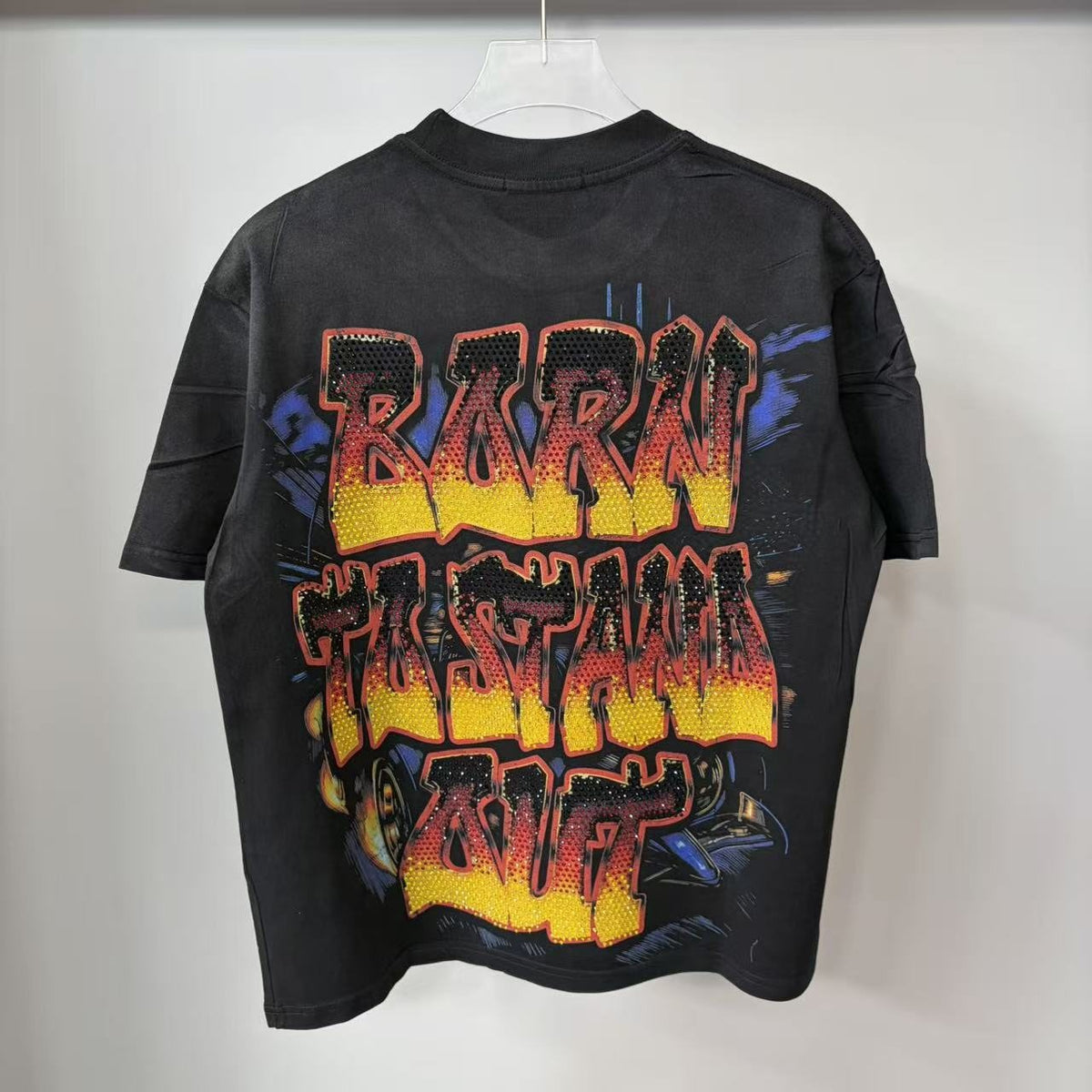 VARE ALL DAY Skeleton Racing Graphic T-Shirt ¡ª back