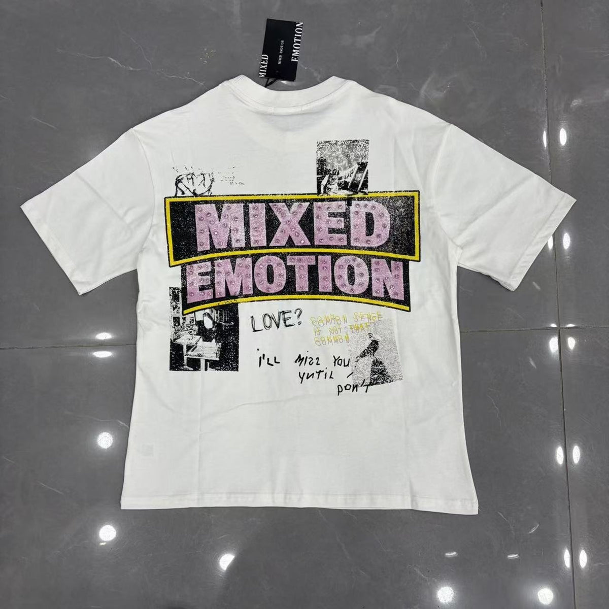 Mixed Emotion Short-Sleeve T-Shirt - White ¡ª back