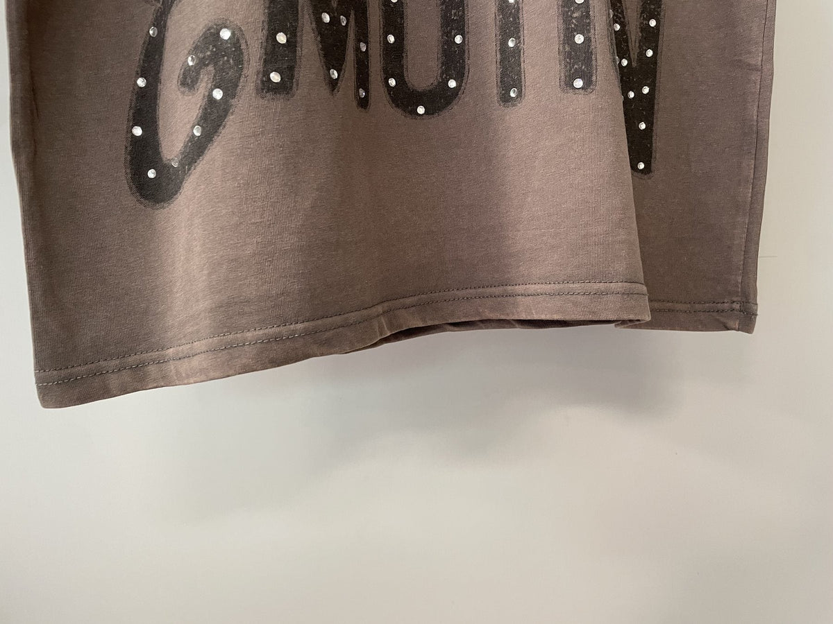 Mixed Emotion Warning Graphic Short-Sleeve T-Shirt ¡ª detail