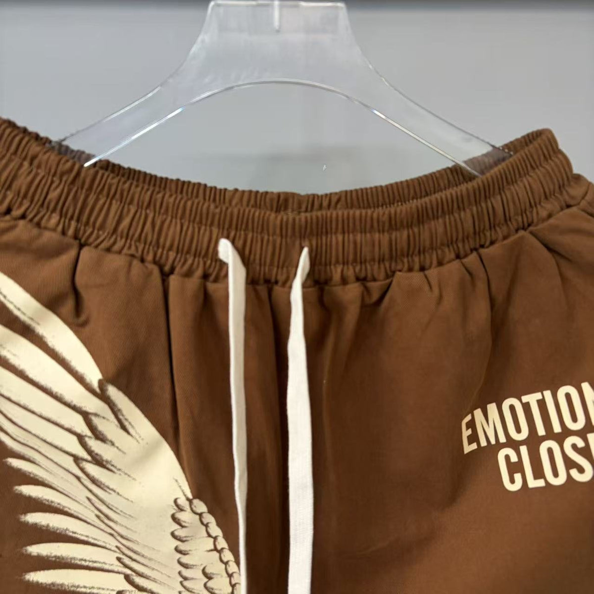 Emotional Closet Wing Graphic Drawstring Shorts ¡ª detail