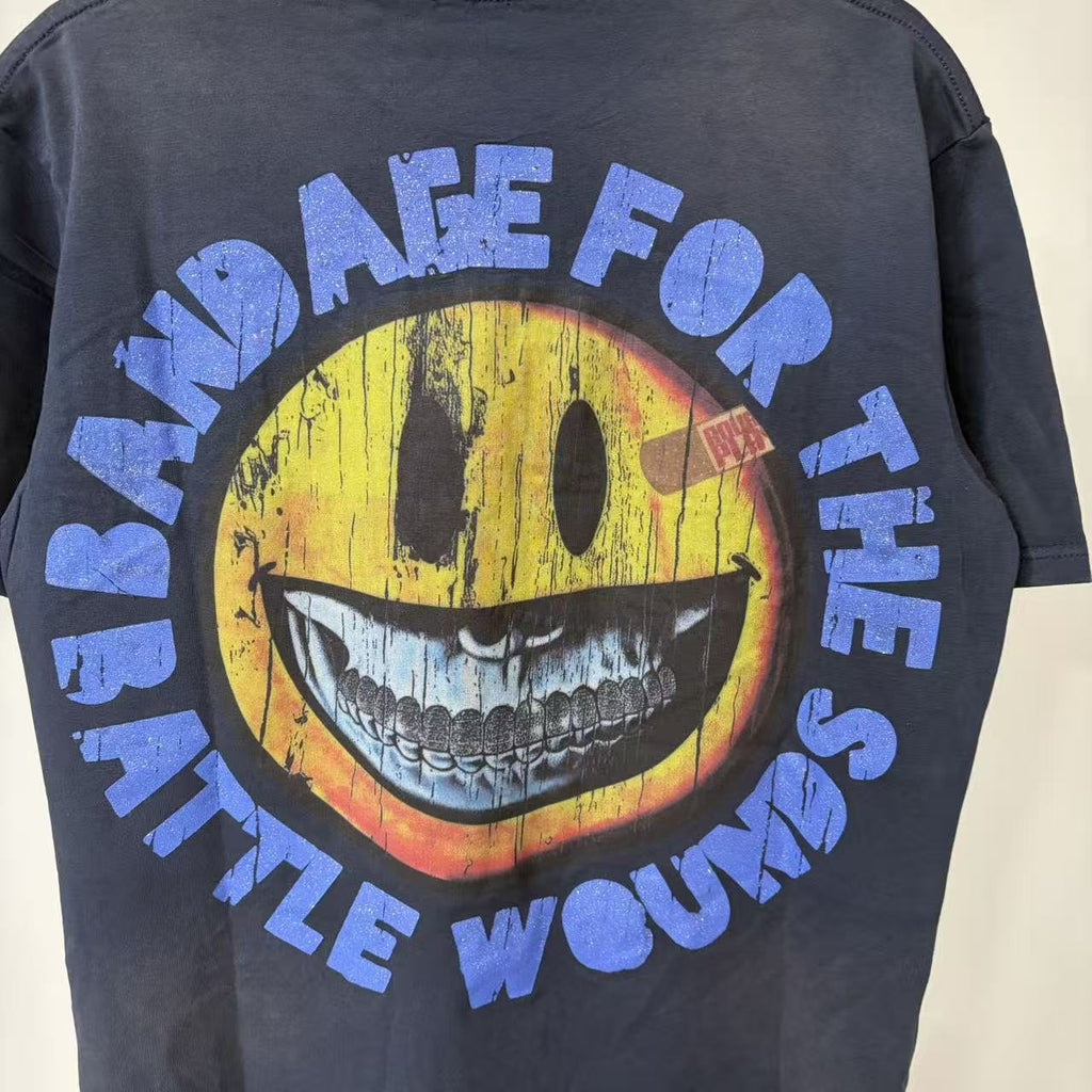 Rough Play Bandage Smile Graphic T-Shirt ¡ª detail