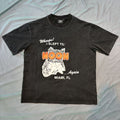 TRIPLE SEVENS Washed Black Front & Back Graphic T-Shirt ¡ª hero
