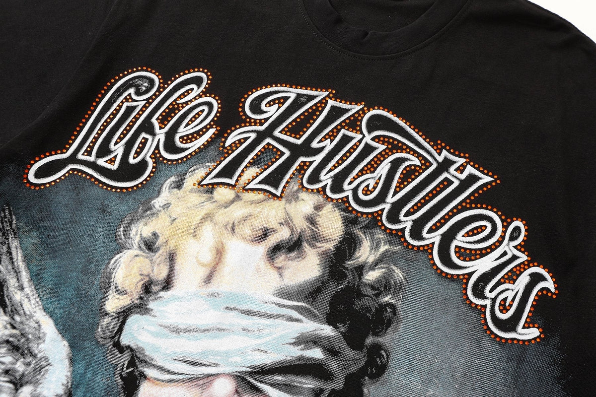 Life Hustlere Angel H-Back Graphic T-Shirt ¡ª detail
