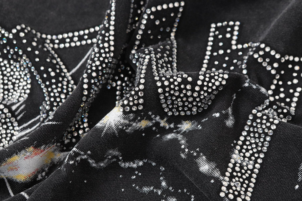SAINT Washed Black Magician Devil Graphic T-Shirt ¡ª detail