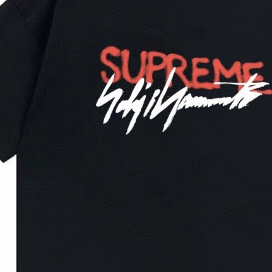 Supreme Yohji Yamamoto Signature Graffiti Graphic T-Shirt ¡ª fabric_closeup