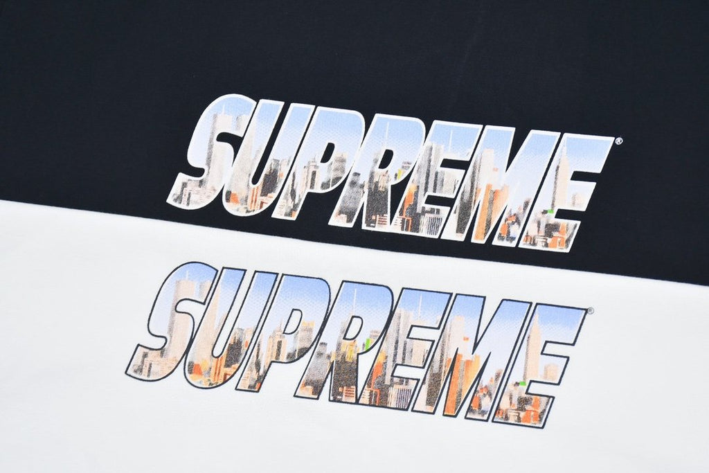 Supreme Gotham Skyline Graphic T-Shirt ¡ª fabric_closeup